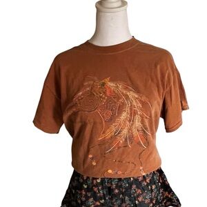 Vintage Gildan 90s Tombstone Horse Graphic T-Shirt Size Medium